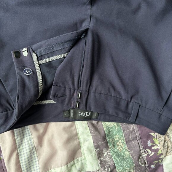 [S] Icône Navy Blue Dress Pants – Sleek, Modern & Versatile - Picture 6 of 6